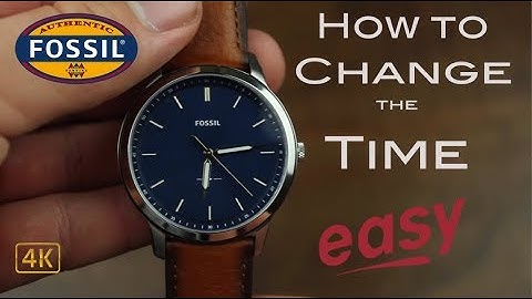 How to Change the Time on the Fossil Minimalist [4k]