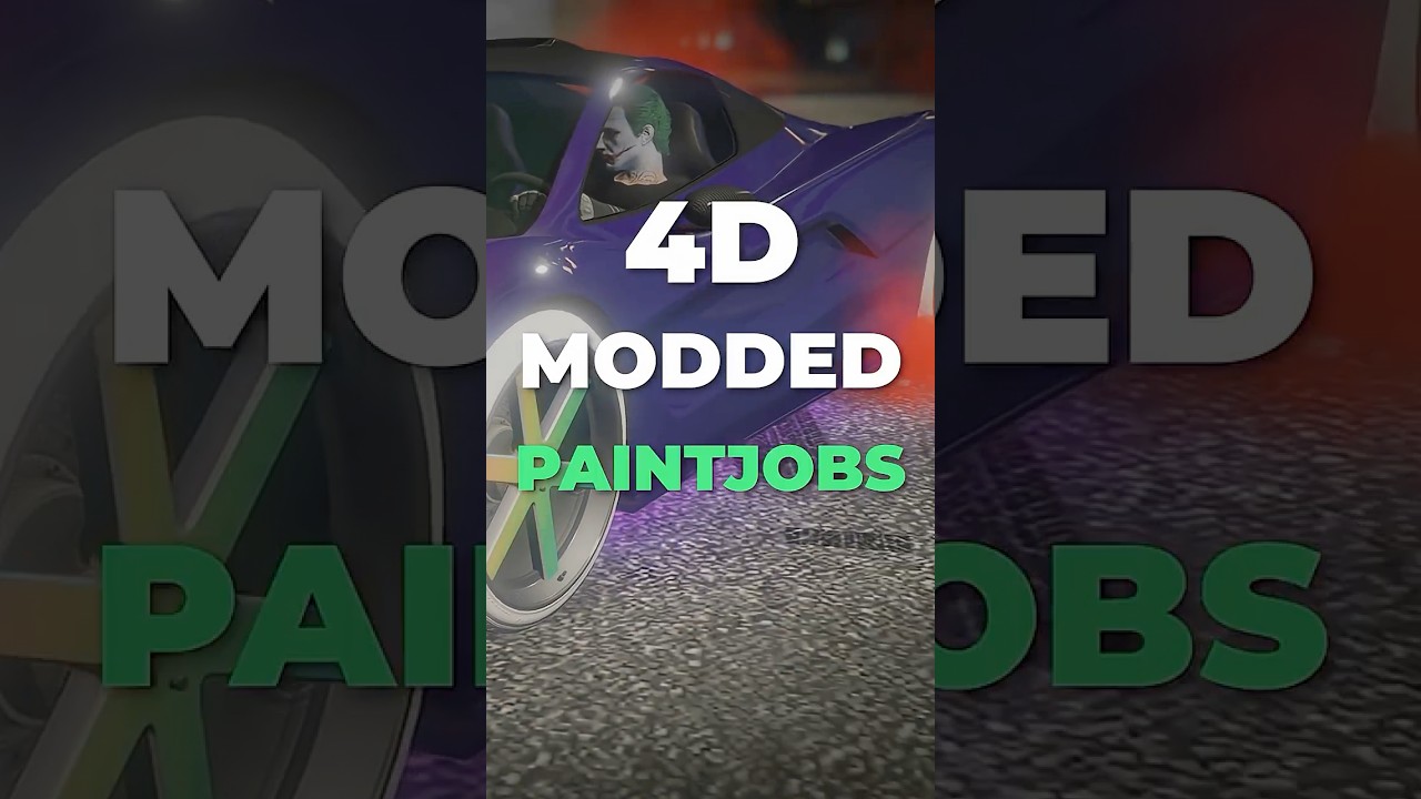 How to Get a 4D Modded Paint Job in GTA 5 Online (Glitch) #gta5 #gtaglitch  #gta #gtav #gaming