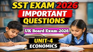 UK Board Class 10 Social Science Important Questions 2026 | Understanding Economic Development