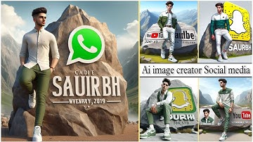 How to create 3D AI Social media boy Images | bing image creator tutorial#bingimagecreator