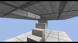 Tutorial: Simple, hidden, 1-wide, Ceiling Hipster Stairs [Java 1.11+] (Schematic)