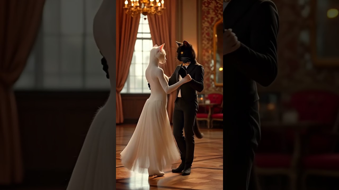 “Two souls, four paws, one rhythm. 🎶❤️ 