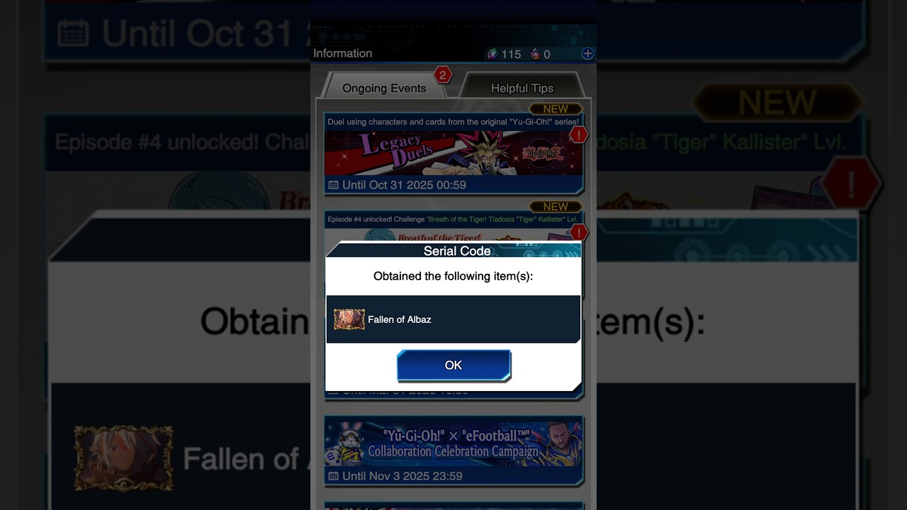 Yu-Gi-Oh! Card Game Promotional Anime Shorts Code-Entry Campaign 