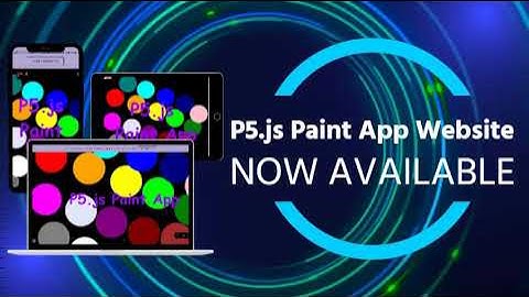 P5.js Paint App Website (Trailer)