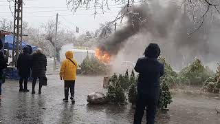 В Николаеве Горит Автомобиль.