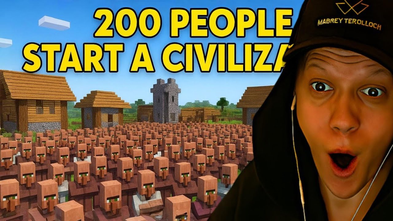 They Tried to Build a Civilization with 200 People in Minecraft…