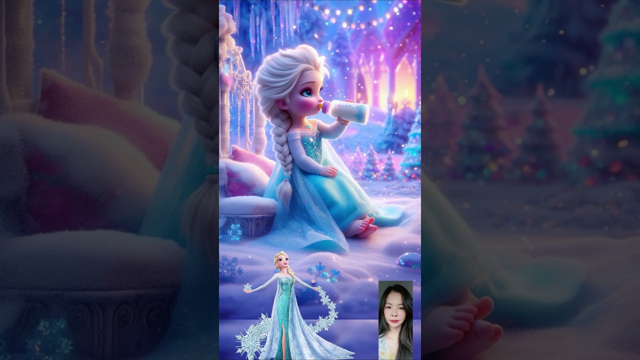 Princess Baby drinking milk from bottle 🍼🍼🍼 