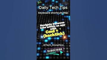 Navigate between tabs within an app with Cmd + `  | #mac #keyboardshortcut #savetime #foryou