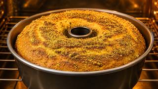 🍊 Soft Inside, Crunchy on Top! Orange Yogurt Cake with Chocolate Swirl & Pistachios 🍫💚✨ screenshot 5