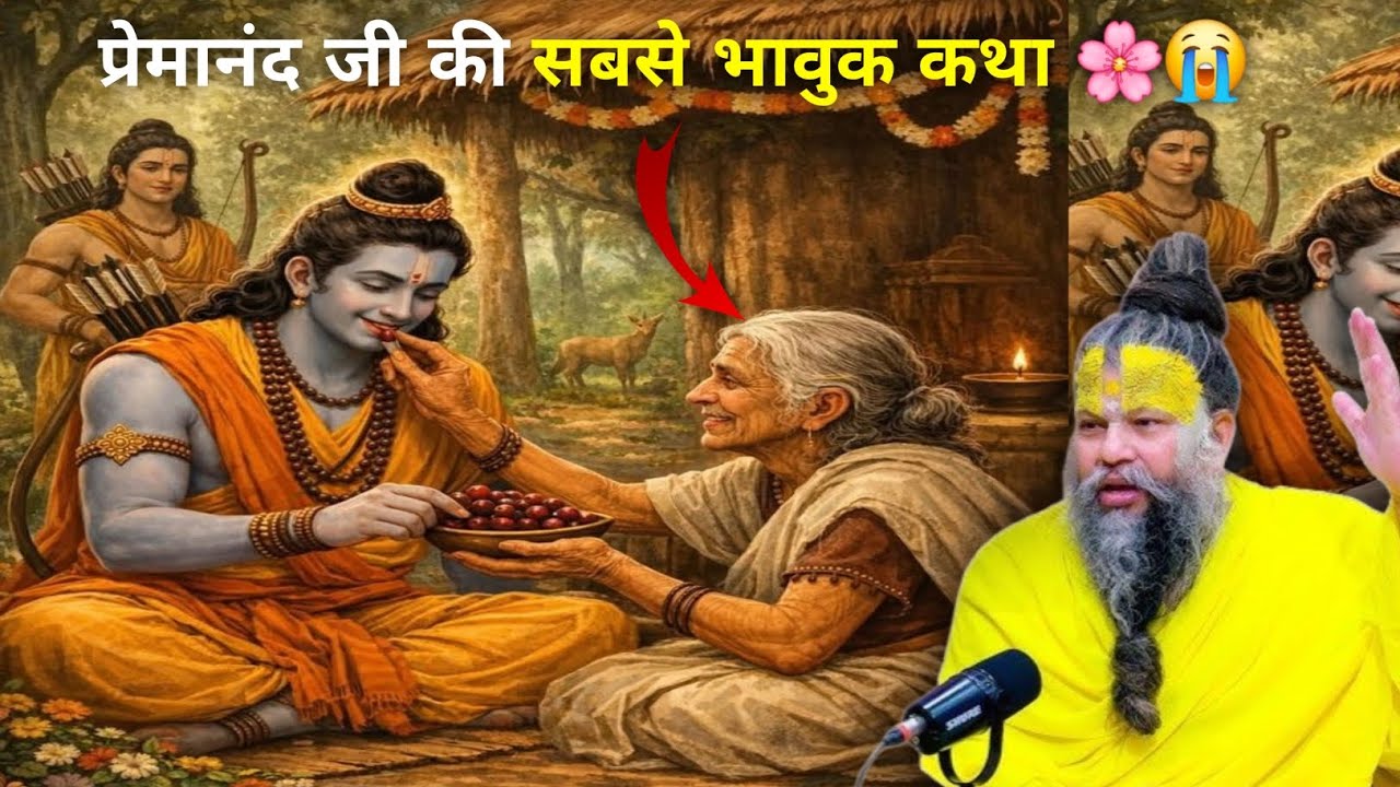 👵 वर्षों की प्रतीक्षा और आँखों के आँसू: जब शबरी की कुटिया में आए राघव 🏹