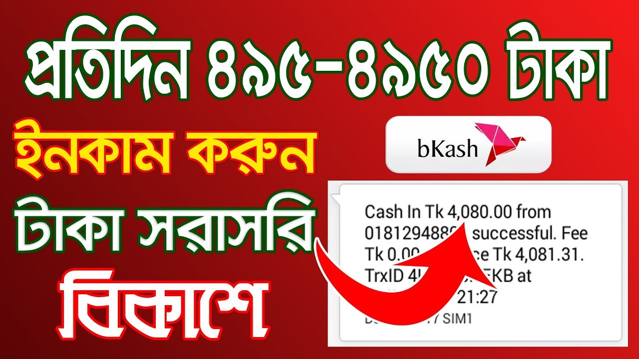 প্রতিদিন ৪৯৫-৪৯৫০ টাকার বেশি ইনকাম করুন পেমেন্ট বিকাশে | Earn Online BKash Payment Work From Home |