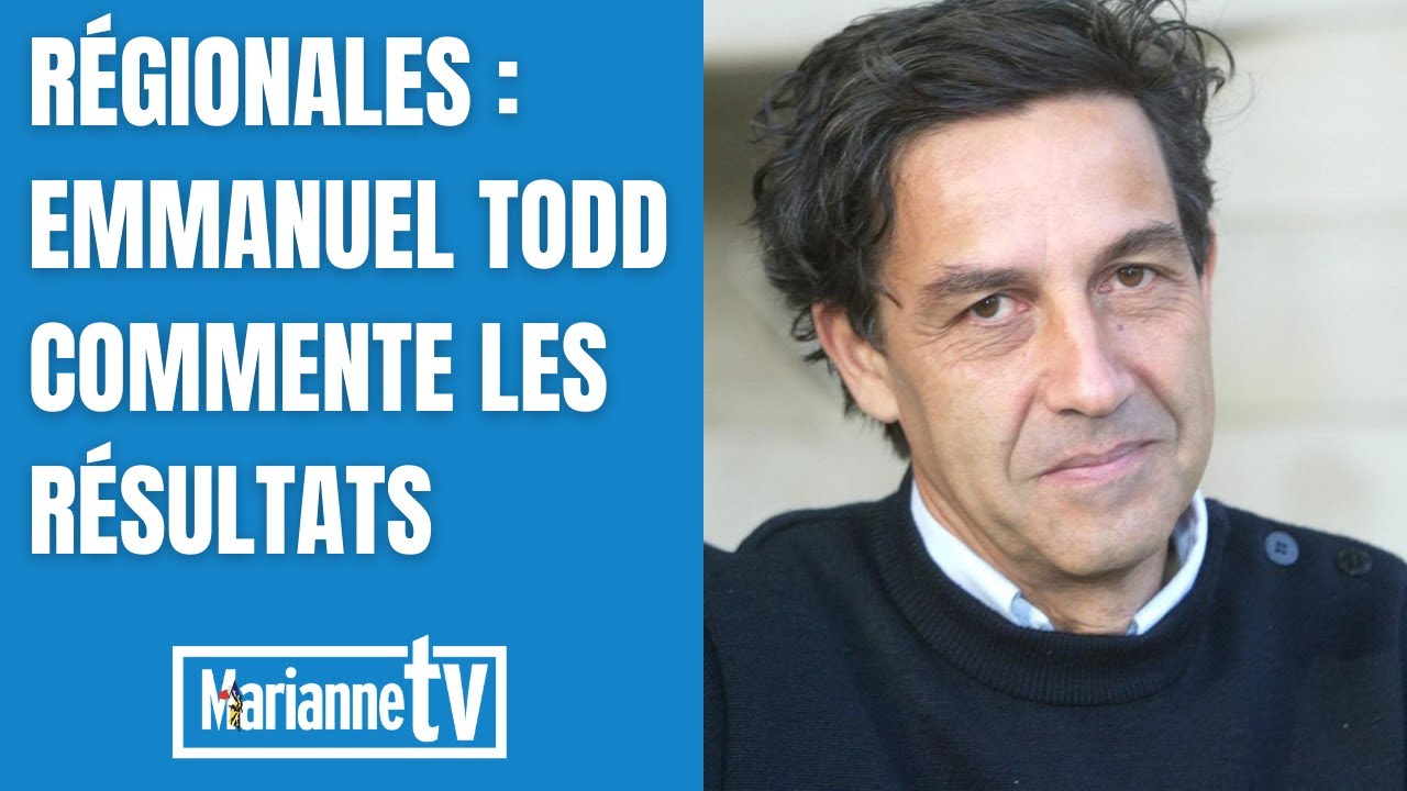 Emmanuel Todd commente les résultats des régionales pour Marianne