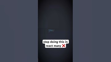 Stop making this React mistake! 🚨 #reactjs #javascript #coding #webdev #frontend #shorts