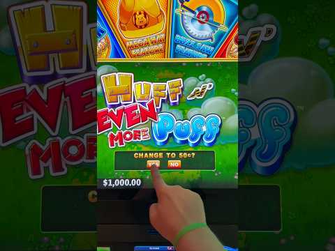 Huff n Even More Puff baby! #gambling #casino #money #comedy #slots