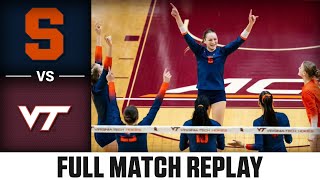 Syracuse vs. Virginia Tech Full Match Replay | 2024 ACC Volleyball