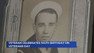 Local veteran celebrates 104th birthday on Veteran's Day