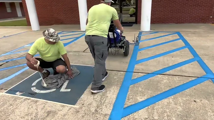 PAINTING PARKING LINES