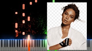 Beyoncé  CUFF IT Piano Cover Midi tutorial Sheet app  Karaoke