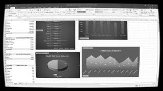 Microsoft Excel Pivot Chart Tables for Global Lifespan Determinants Analysis Dataset
