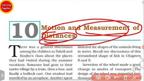 NCERT Class 6th science chapter 7 Motion and Mesurement of Distances   @LEARNINGTOGETHER