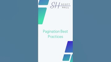 Pagination Best Practices