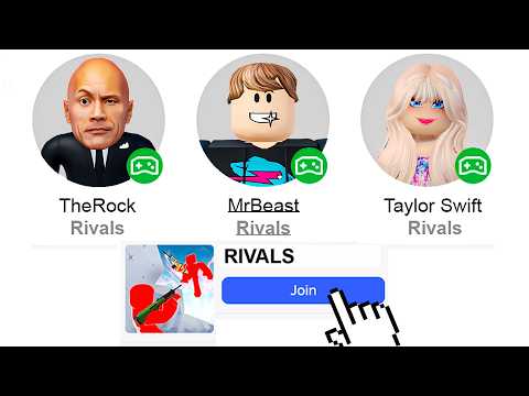 I found CELEBRITIES that secretly play Roblox Rivals...