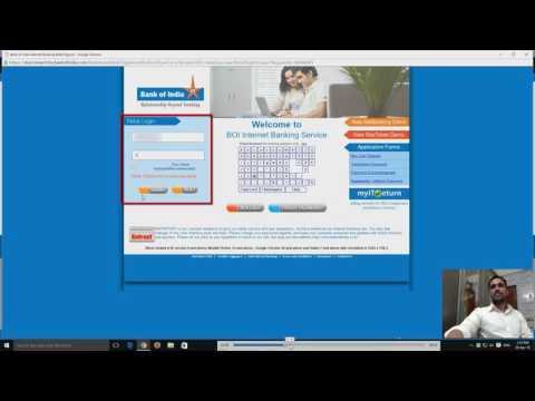 BOI internet banking first time login Bank of india login Urdu Hindi