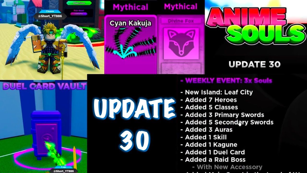 NEW UPDATE CODES* [UPD30] Anime Souls Simulator ROBLOX, ALL CODES