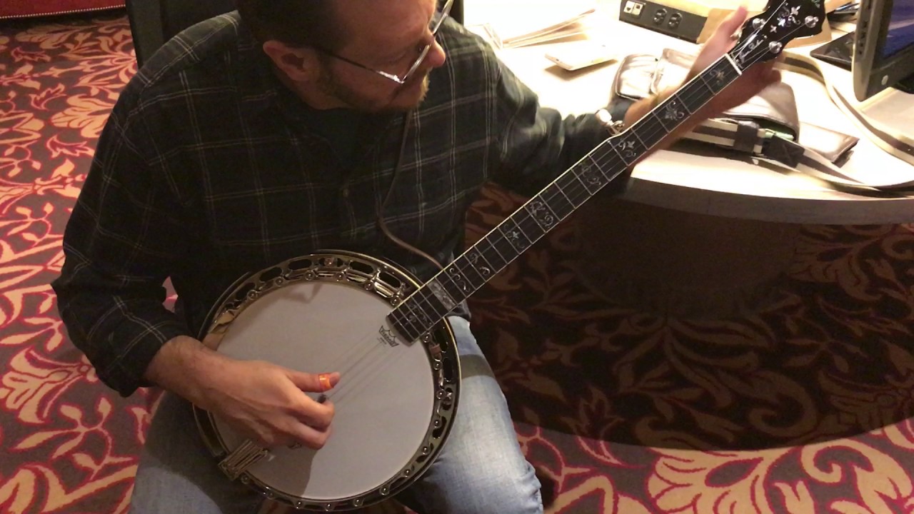 16 Jason Burleson   Test of Prucha Spirit JB lightweight banjo SPBGMA 2017