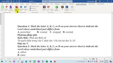 Hướng dẫn chuyển bài tập Tiếng Anh từ Word sang PowerPoint tự động