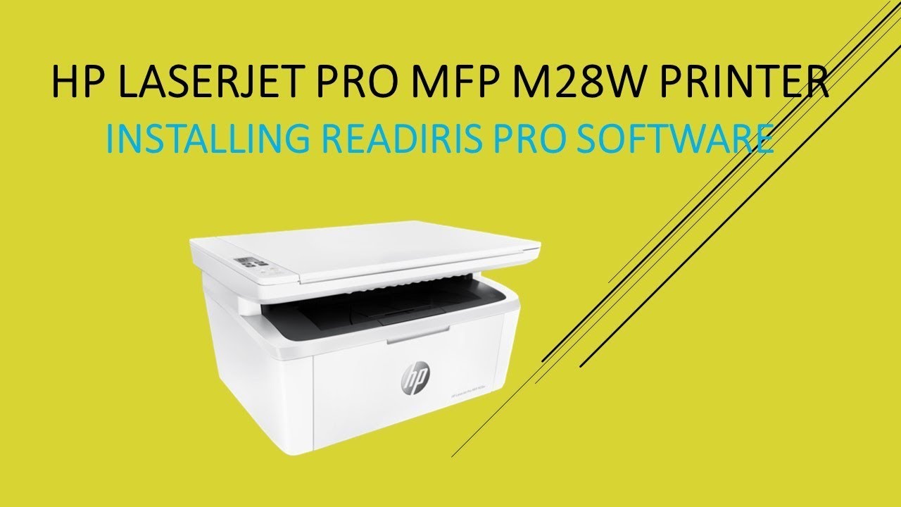 HP LaserJet Pro MFP M28w  M29w : Installing ReadIris Pro software 