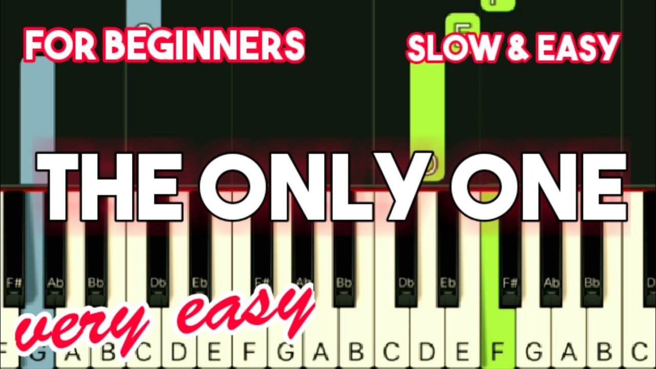 LIONEL RICHIE - THE ONLY ONE | SLOW & EASY PIANO TUTORIAL - YouTube