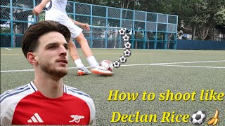 Curved Shot How To Shoot Like Declan Rice