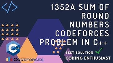 1352A Sum of Round Numbers codeforces problem in c++ | codeforces for beginners |codeforces solution
