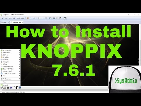 How to Install KNOPPIX 7.6.1 to Hard Disk / HDD / USB Flash Drive on VMware Workstation [HD 2016]