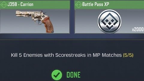 Call Of Duty Mobile Kill 5 Enemies with Scorestreaks in MP Matches  Equipped Task Complete