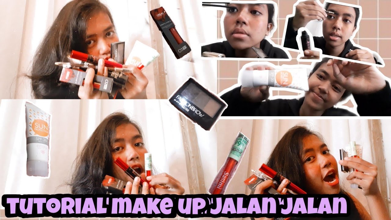 TUTORIAL MAKE UP JALAN JALAN YANG MURAH DAN BAGUS💜 