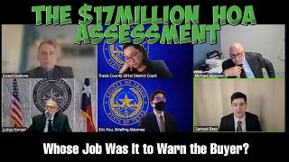 The $17M HOA Assessment: Whose Job Was It to Warn the Buyer