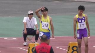 20160717国体陸上群馬県予選会男子少年A100m1組