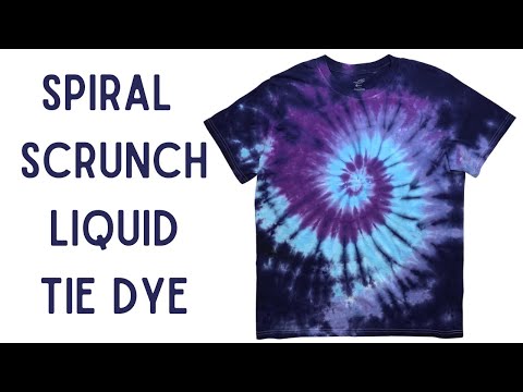 Tie-Dye Designs: Psychedelic Centered Scrunch Ice Dye 