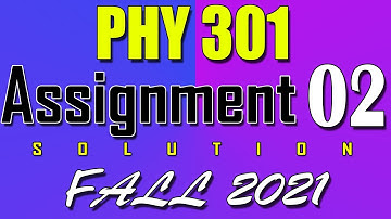 PHY301 Assignment 2 Solution Fall 2021 | PHY301 Assignment 2 Solution 2022