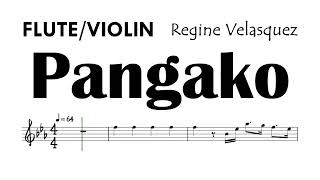 Pangako Regine Velasquez Flute Violin Sheet Music Backing Track Partitura