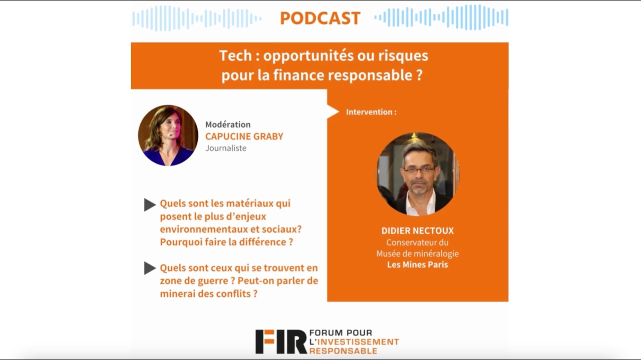 Didier Nectoux sur la tech - Enjeux environnementaux et sociaux : tout est lié.