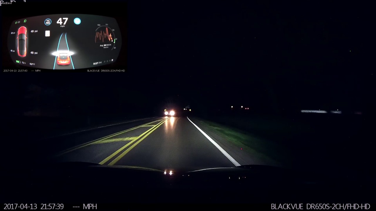 Tesla Auto Pilot Intersection Tesla Model S Autopilot Decelerates For Intersection - YouTube