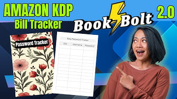 Book Bolt Studio 2.0 Tutorial: How to Create a Password Logbook to Sell On Amazon KDP