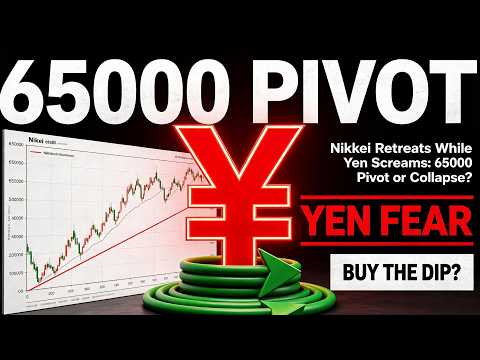 Nikkei Retreats While Yen Screams: 65000 Pivot or Collapse? #Nikkei225 #USDJPY #JapanStocks#trading