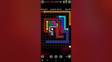 How To Solve Flow Free 12x15 Mega Mania Pack Level 146 Board Walk Through Solution Walkthrough