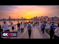 Taipei Sunset Walk 大稻埕碼頭-貨櫃市集|Dadaocheng Wharf Container Market|4K HDR