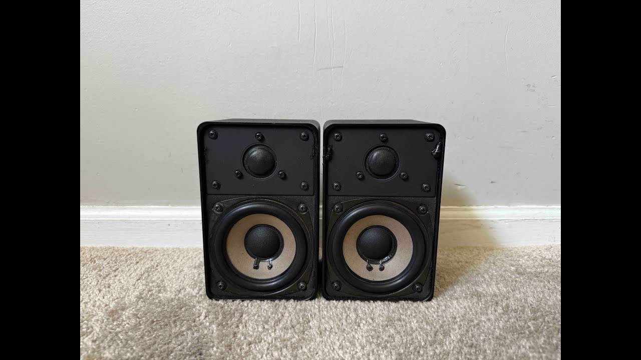 Realistic Minimus-7 Home 2 Way Bookshelf Speakers - YouTube