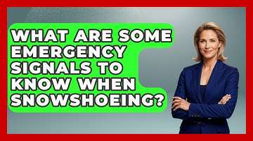What Are Some Emergency Signals To Know When Snowshoeing? - Exploring Campgrounds